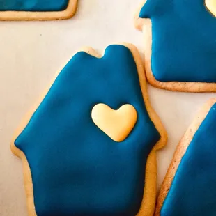 Decorated sugar cookies.