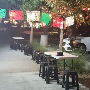 Outdoor seating area