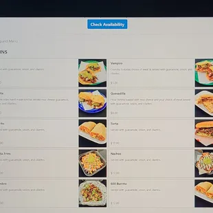 Menu Descriptions from their website  03-30-2022