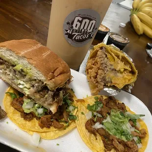 Tacos, Torta, Burrito