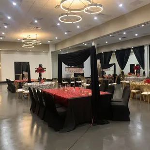 Setup for a Hollywood theme event