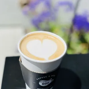 Nutella Mocha - cute heart art - this was really delicious