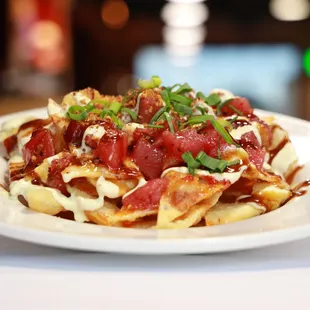Seasame Poke nachos