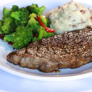 12 oz flame grilled Ribeye