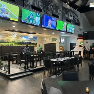 More indoor dining area