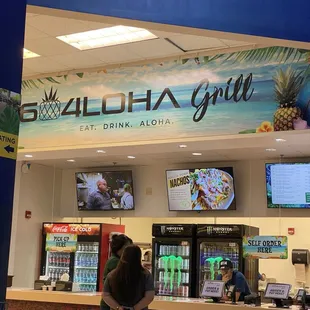 Navy exchange food court.