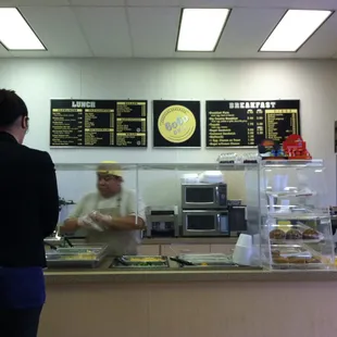 Standard menu hot and cold sandwiches, plus daily entrees and specials