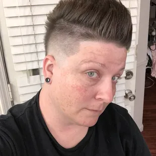 Another wicked hair cut done perfectly by Gerardo.