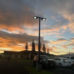 outside