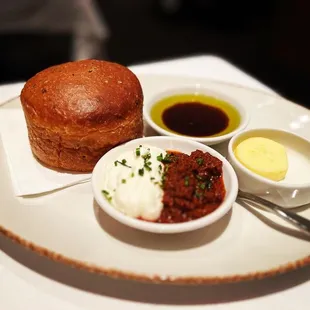 a plate of food on a table