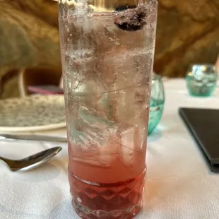 Pomegranate Italian soda