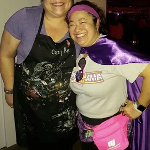 Me and Re! She did an amazing job face painting other people!