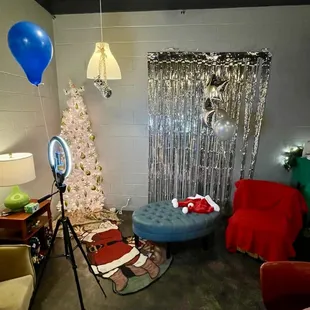 Holiday Party Photo Set Up