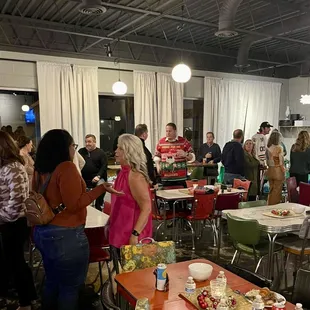 Holiday Guests Mingling