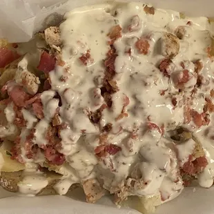 Chicken Bacon Ranch potato. Yummmy