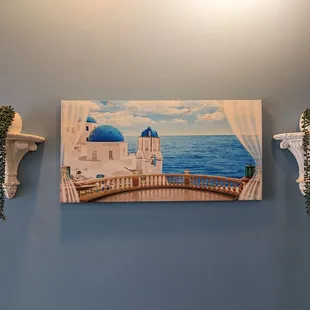 a picture of a painting hanging on a wall