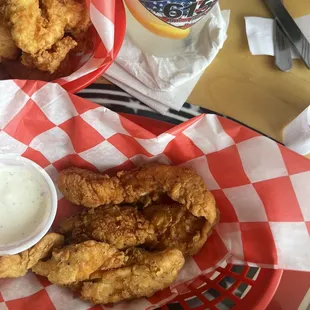 Chicken Strips (half eaten lol)