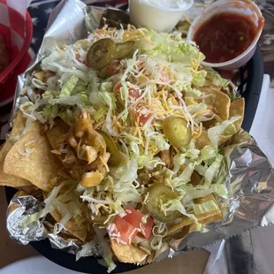 half Nachos w chicken