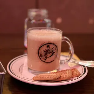 Chai served with parle G biscuits &amp; sugar on the side - so authentic and delightful