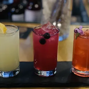 619 Spirits Flight  Cucumber Lemonade Spicy Berry Pink Petal