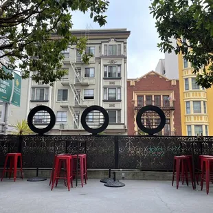 Outside seating/patio area