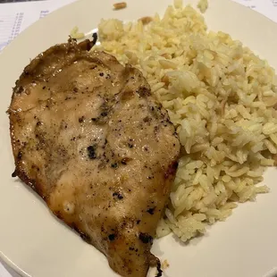 Chicken teriyaki with rice pilaf
