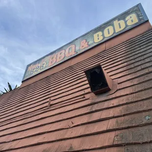 Faded sign
