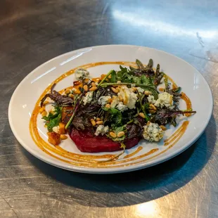 a plate of food on a table