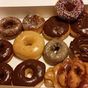 Yay donuts! An assortment.