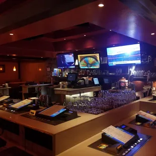 a bar with a lot of counter space