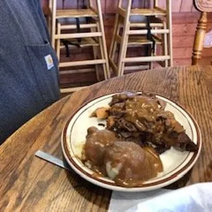 Open Face Sirloin Sandwich