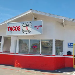 a taco shop