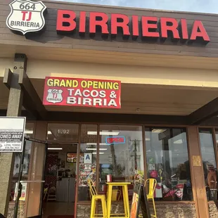 Outside TJ Birrieria on Saturday afternoon.