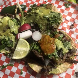 Carne Asada Tostadas