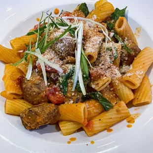 Rigatoni with Lamb Sausage ($22)