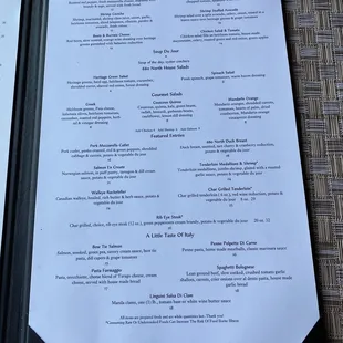 Menu (June 2021)