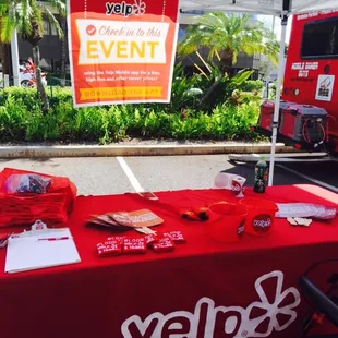 Yelp booth