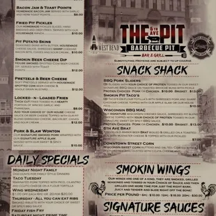 Menu as of 9/15/2022