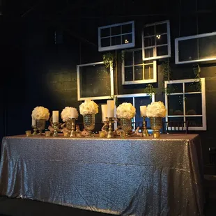 Head table on the stage at 6th Ave North