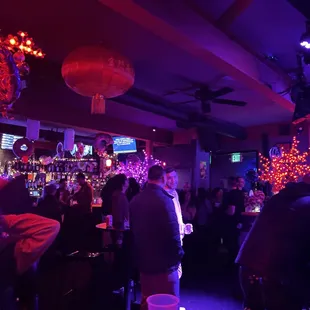 The crowd at the last minute.  .