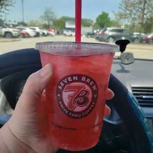 Small Strawberry energy drink