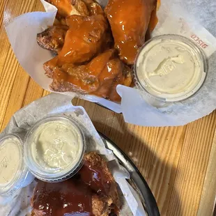 Bbq and Buffalo wings