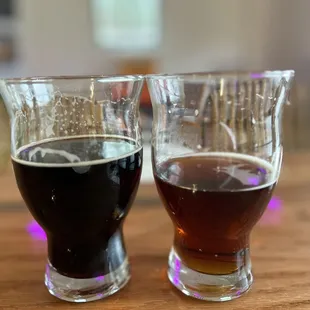 Cheers. Amber and Milk Stout