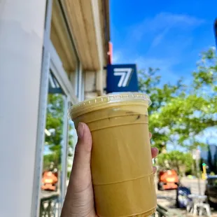 golden latte w/ oat milk ($5.75)