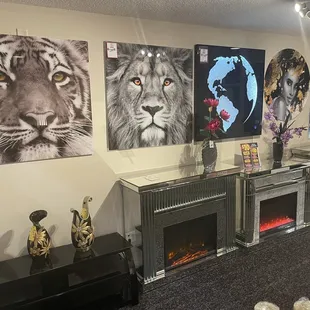 Glass Art and Fireplaces