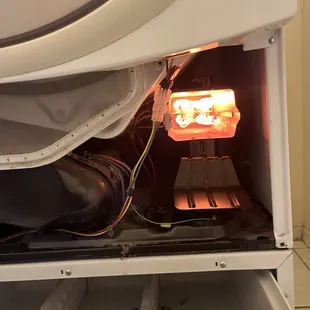 Here we are testing a brand new heating element replacement that was just installed by our technician