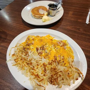 Ham and cheese omelet