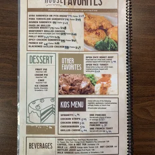 They're prices have gone up a LOT since anyone posted their menu