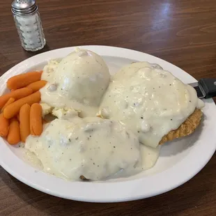 Chicken fried chicken was today's special. Very good!!