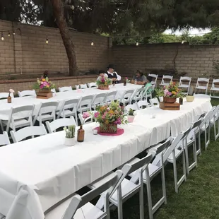 White Resin chairs